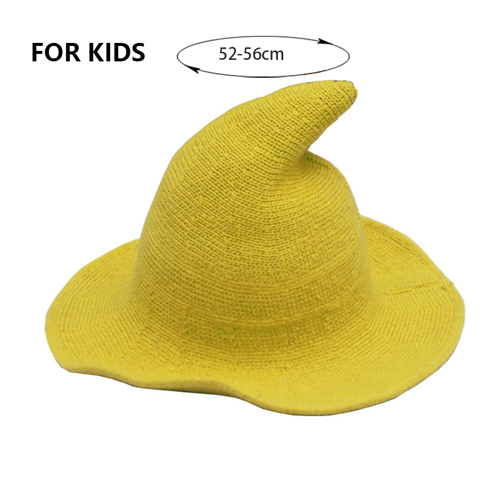 New Modern Knit Wool Wizard Hat Cap For Halloween Party Costume Halloween Witch Hat Festival Party Hat Halloween Party Hat 2023