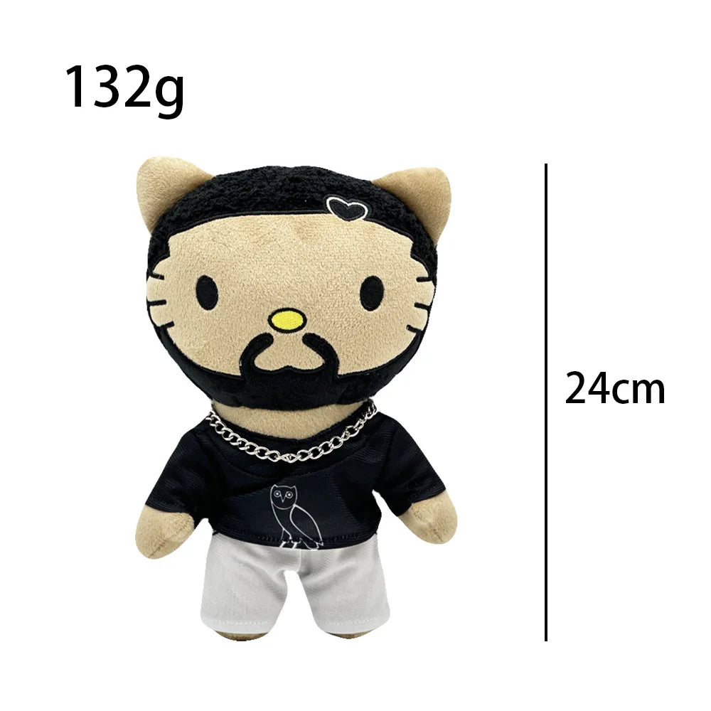 Multiple Styles Cute Cat Eminem XXXTentacion Frank Ocean Plush Toy Doll with Clothes Stuffed Soft Plush Toys Fans Collect Gift
