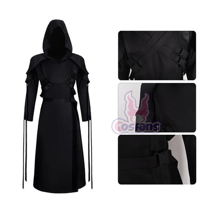 The Ghost Face Cosplay Costume Game Dead Daylight Role Play Uniform Halloween Carnival Party Outfit Men Women Medieval Costume