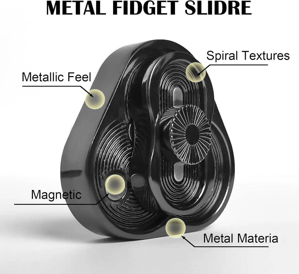 Triangle Spinner Flip Coin EDC Fidget Push Coin Decompression Hand Toy Handle Piece Fidget Spinner Fun Toy