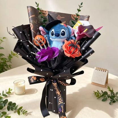 Genuine Stitch Micky Minions Pikachu Plush Dolls Anime Cartoon Cosplay Christmas Halloween Styles Creative Handmade Bouquets