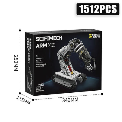 Technical 1512Pcs Science Fiction Programming Robotic Arm Building Blocks High Tech Engineering Car Bricks Toys Kids Adult Gift