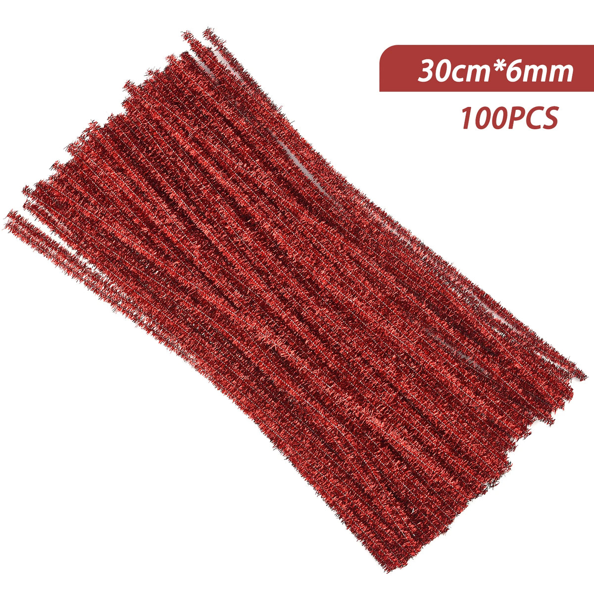 100pcs Chenille Stems Toys DIY Strips Twist Bar Anvil Wire Craft Pipe Creative Hobby Children Plush Stick Chenille Sticks