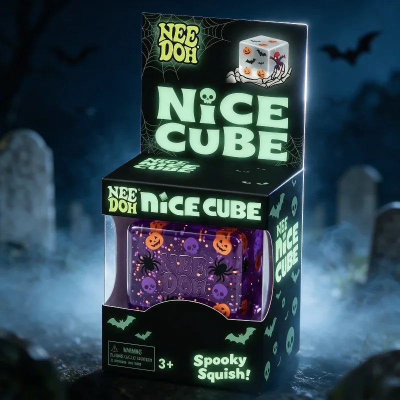 NeeDoh Halloween Gifts Such As Spiders and Pumpkins. Sensory Toys for Relieving Stress. Soft Decompression Toys