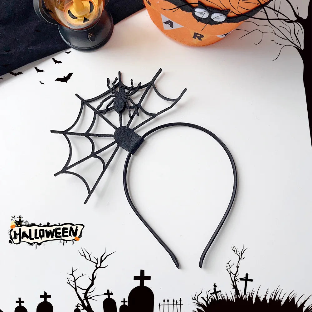 European Style Halloween Hair Clips Creative Pumpkin Ghost Bat Barrettes Themed Party Accessories Unisex