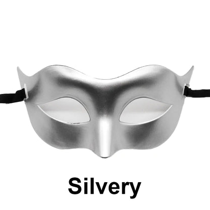 Women Man Sexy Gentleman Masquerade Mask Prom Mask Halloween Party Props Black White Retro Mask Plastic Half Face Cosplay Mask