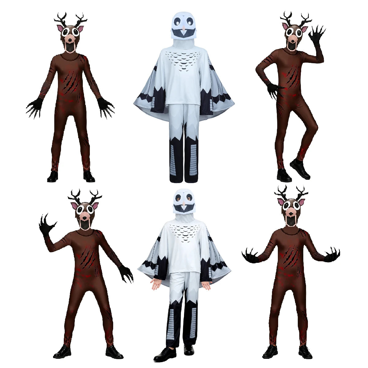 Hot 99 Nights In The Forest Deer costume Owl Cosplay Outfit Halloween Costume Nightmare Reindeer Christmas Gift