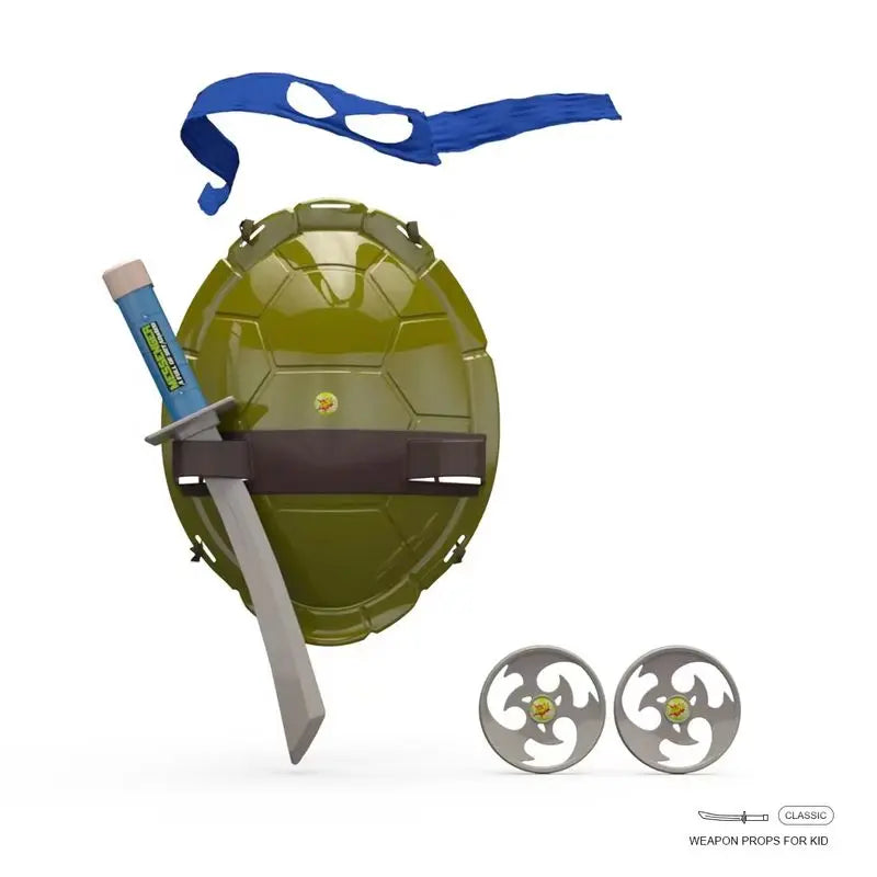 Teenage Mutant Ninja Turtles Tmnt Turtle Shell Backpack Cosplay Costume Set For Boys Party Role Play Props Halloween Christmas