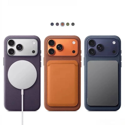 Luxury Tech Woven Magnetic Adsorption Phone Case for Iphone 17 16 15 14 13 Pro Max TechWoven for Magsafe Wireless Charge Cover