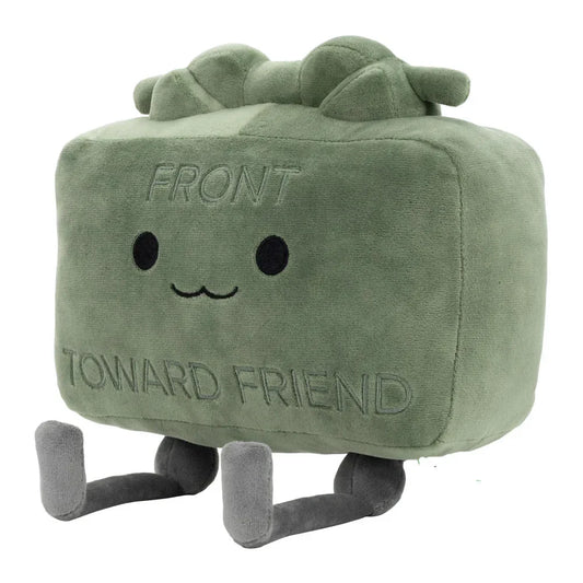 Popula20CM Clay the Claymore Plush Doll Kawaii Green Square Doll Pillow Accessories Gift Collection Model For Kid Birthday Gifts