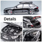 1/32 RS6 Car Model Toy Simulation Alloy Diecast Doors Opened Sound Light Shock Absorption Vehicle Models Ornaments Child Gifts