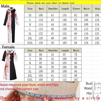 Art The Clown Cosplay Costume ‌Terrifierr 3 Bloody Outfits Killer Clowns Jumpsuits for Halloween Carnival Party Horror Costumes