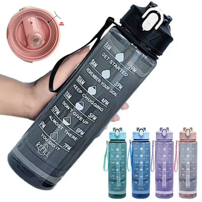 750ML Large Capacity Sports Water Bottle Leak Proof Colorful Plastic Cup Drinking Outdoor Travel Portable Gym Fitness Jugs