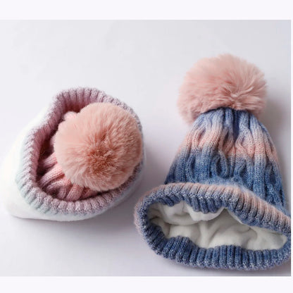 2024 tie dyed fun Ball stripe Wool hats Men's hat Knitted Women Badminton cap y2k skiing cap Halloween Hat Winter Hat Wholesale