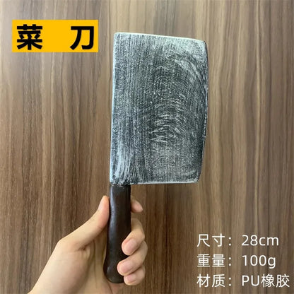 Halloween Scary Props Short KnifeKitchen Knife Weapons 1:1 Role Playing  Gasai Yuno Cosplay Safety PU Rubber Gifts