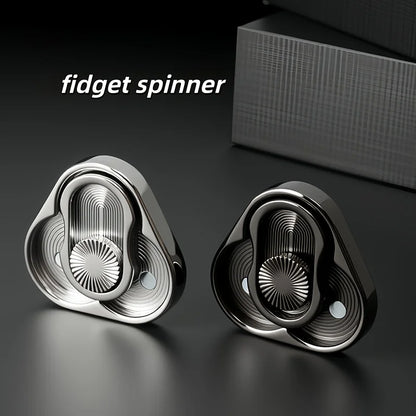 Triangle Spinner Flip Coin EDC Fidget Push Coin Decompression Hand Toy Handle Piece Fidget Spinner Fun Toy