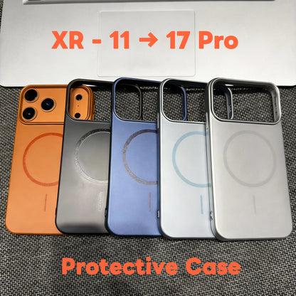 New Matte Case For iPhone XR to 17 Pro or 11 to 17Pro Shockproof Wireless Charging Cover with Magnetic Feature