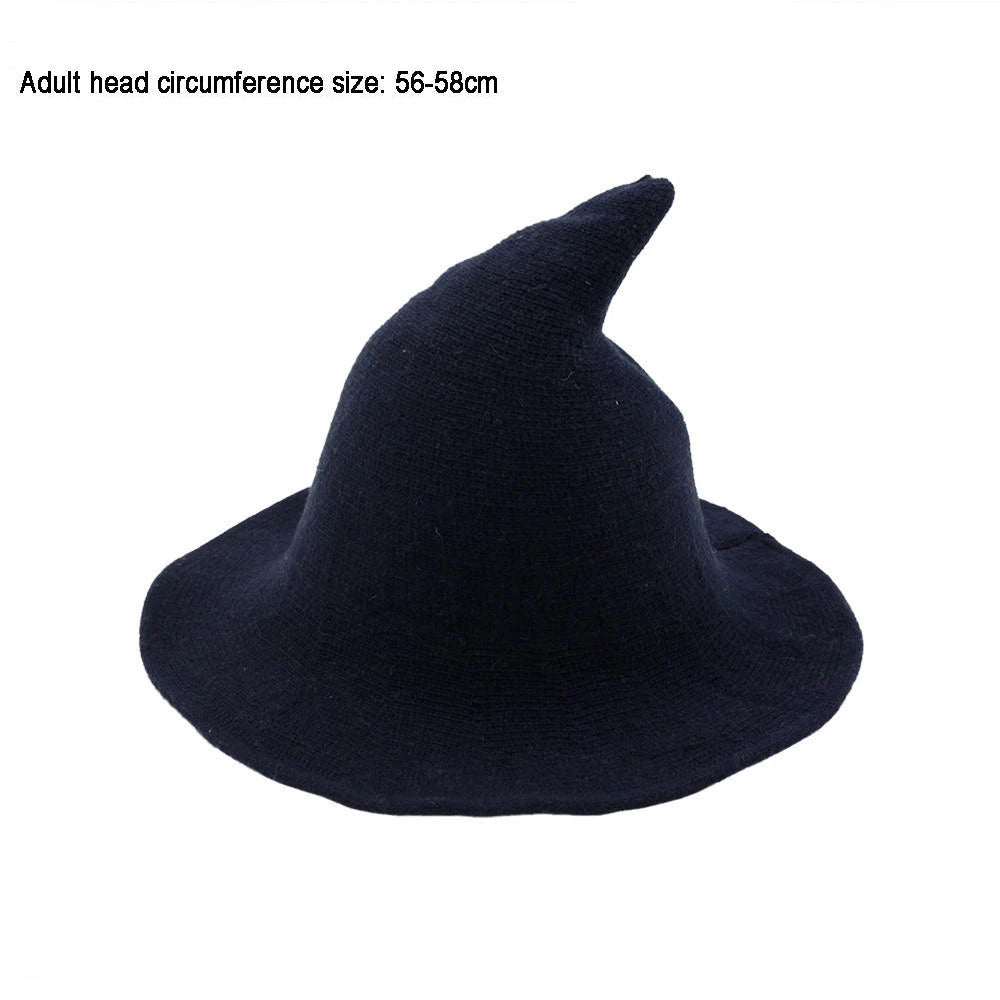 New Modern Knit Wool Wizard Hat Cap For Halloween Party Costume Halloween Witch Hat Festival Party Hat Halloween Party Hat 2023