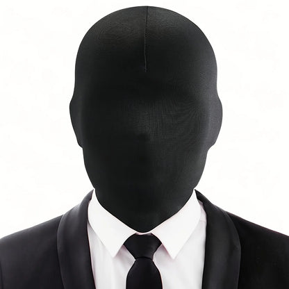 Unisex full face spandex mask, Halloween mask costume character dark cosplay masquerade party social phobia privacy protection