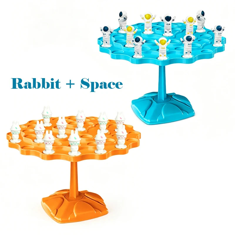 Fun Frog Balance Tree Children Math Toys Balancing Board Game Parent-child Interaction Tabletop Balance Game Toy Gift for Kids