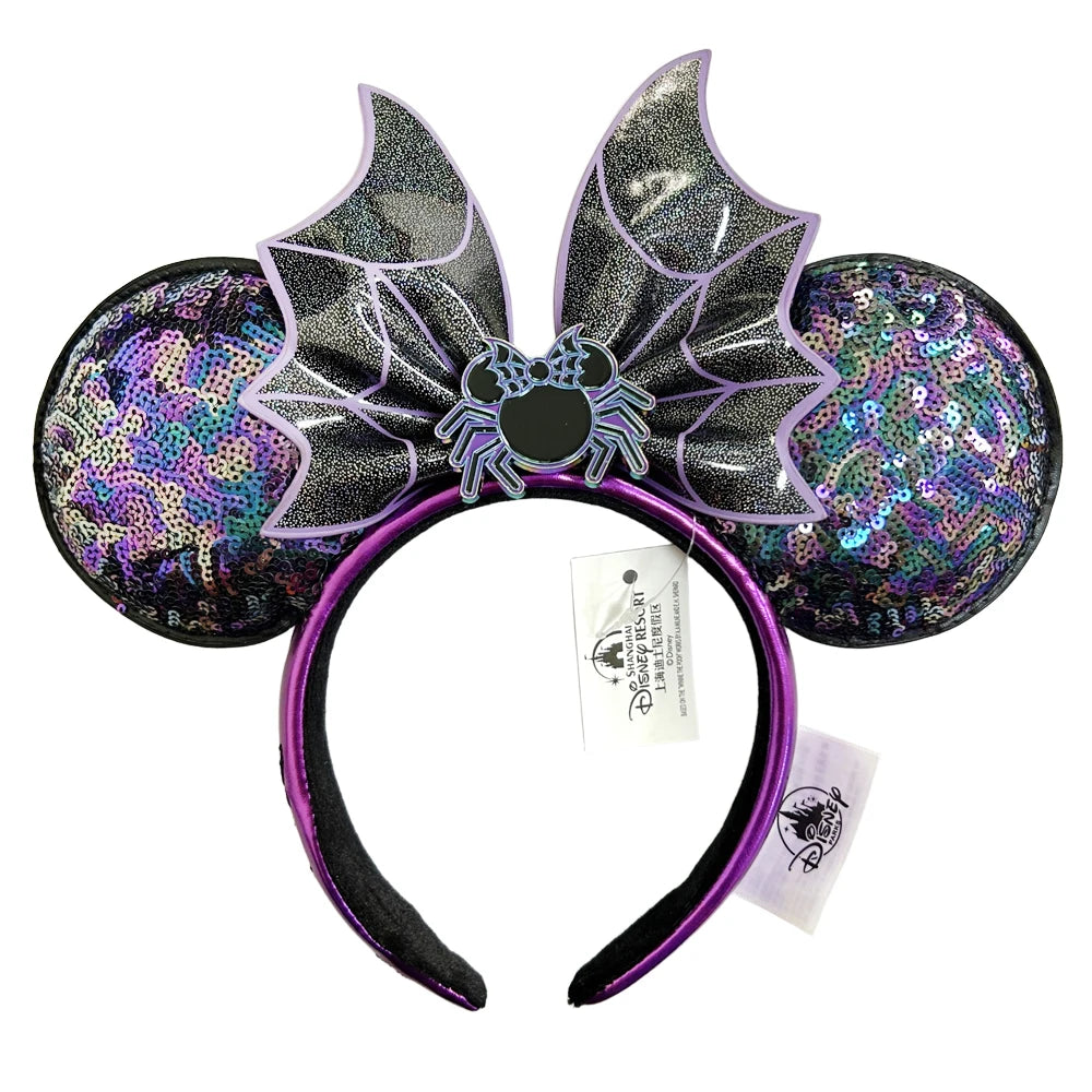 New Halloween Mickey Minnie Mouse Ears Headband Holiday Party Cosplay Hairband EARS COSTUME Plush Adult/Kids Headband Gift
