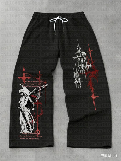 2026 Gothic Punk Vintage Fashionable Breathable Quick Drying Pants Sports and Fitness Pants 3D Printed Sportswear Adult Kids