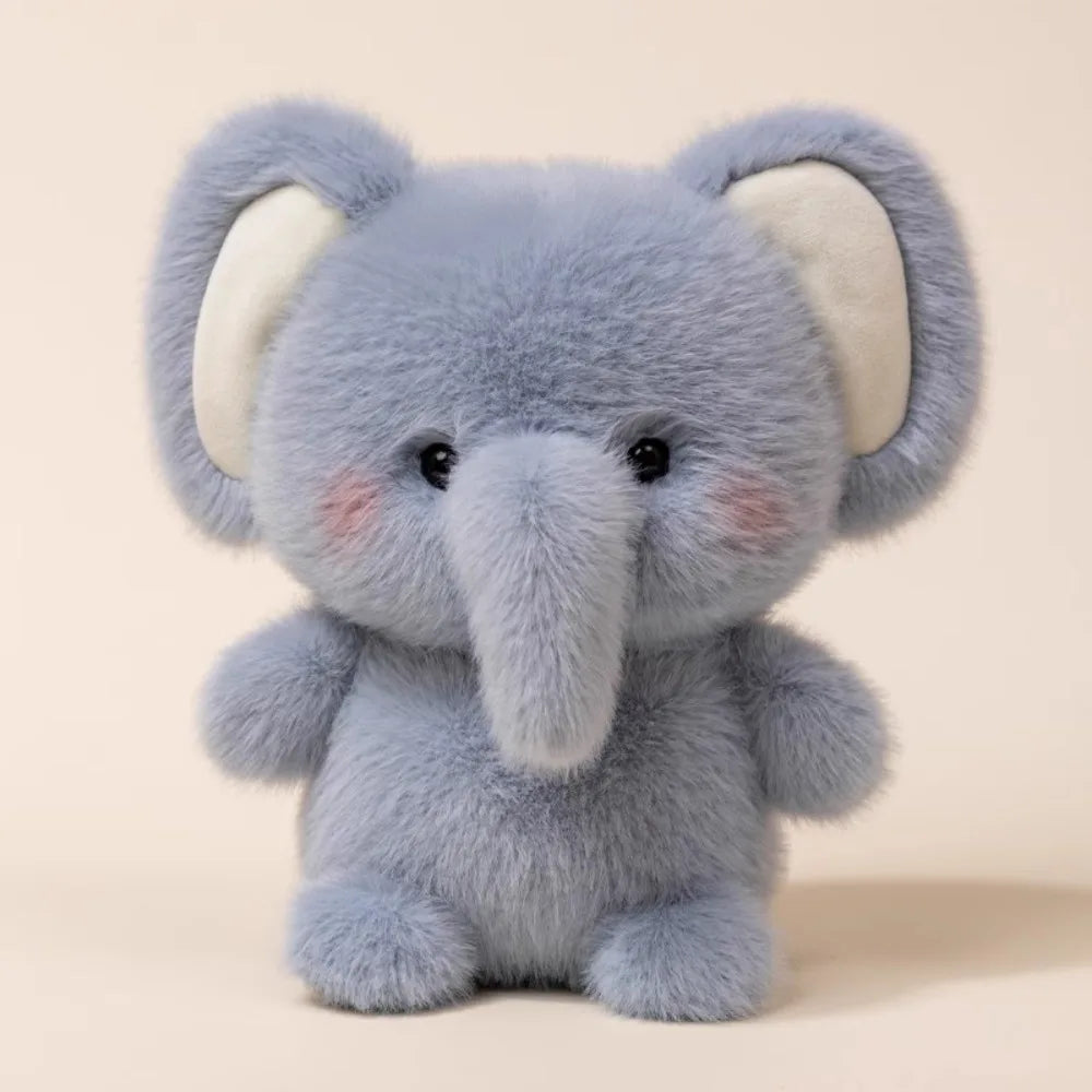 Cute Plush Companion Doll Anime Elephant Rabbit Bear Panda Cartoon Desk Companion Doll 16cm Soft Plush Toy Sleeping Gift