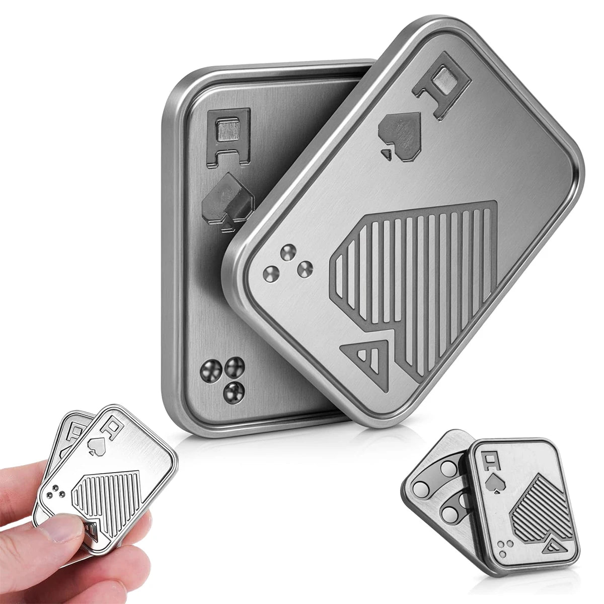 Sliding Cover Push Card Micro Creative Fingertip Gyroscope, with Diverse Shapes, EDC Stress-Relieving Office Desktop Toys