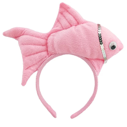 Cartoon Stuffed Fish Shape Headband Multiple Color Halloween Party Hair Hoop