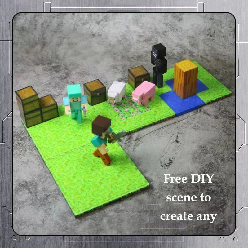 Magnetic Base Plate Variety Baseplates Match Mine World Magnetic Building Blocks Toys for Boys and Girls 3+ DIY Children Toy