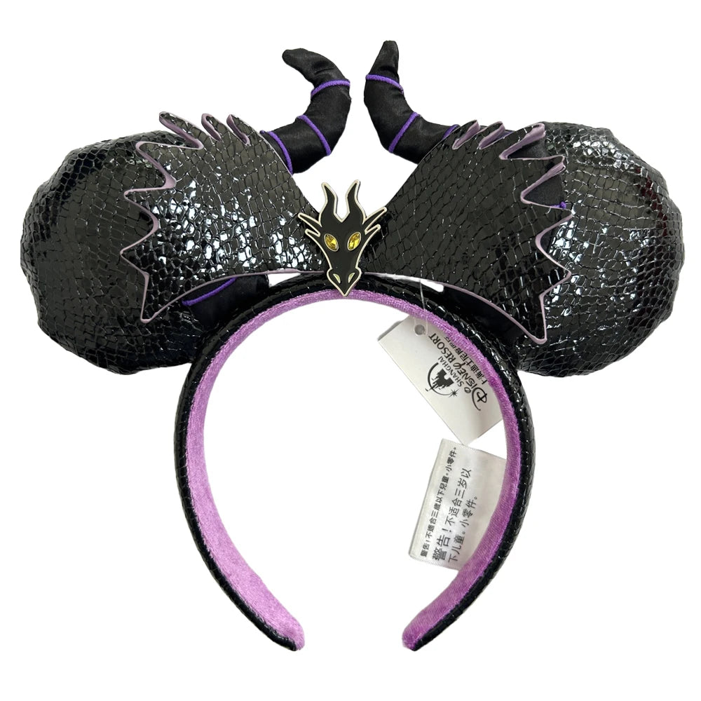 New Halloween Mickey Minnie Mouse Ears Headband Holiday Party Cosplay Hairband EARS COSTUME Plush Adult/Kids Headband Gift