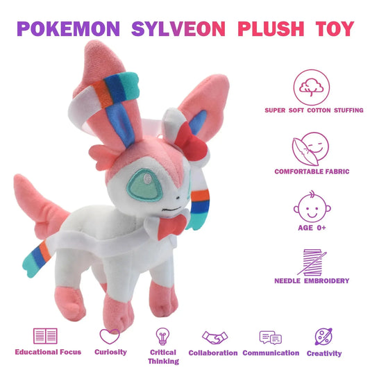 Leafeon Vaporeon Glaceon Sylveon Espeon Umbreon Vaporeon Sylveon Plush Toy Stuffed Animal Collectible Soft Plushies Cartoon Doll