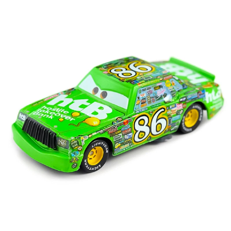 Cars 3 Pixar Cars No.86 Chick Hicks Metal Diecast Toy Car 1:55 Lightning McQueen Children's Gift