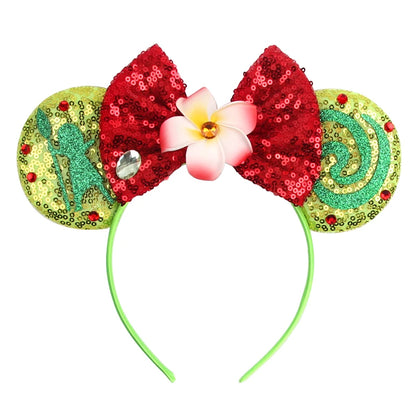 2023 Mouse Ears Headband For Kids Adult Halloween Spider Sequins Bow Hairband Festival Party Cospaly DIY Hair Accessories