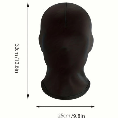 Unisex full face spandex mask, Halloween mask costume character dark cosplay masquerade party social phobia privacy protection