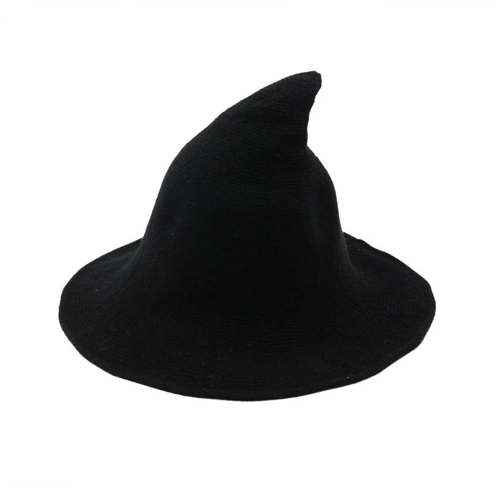 New Modern Knit Wool Wizard Hat Cap For Halloween Party Costume Halloween Witch Hat Festival Party Hat Halloween Party Hat 2023
