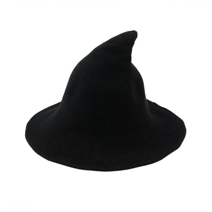New Modern Knit Wool Wizard Hat Cap For Halloween Party Costume Halloween Witch Hat Festival Party Hat Halloween Party Hat 2023