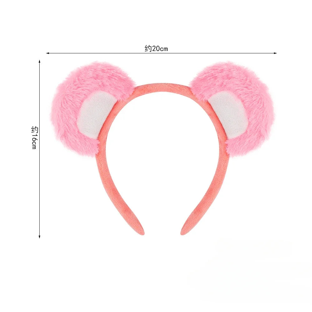 Cute Bear Ears Headband Halloween HairBand Animal Costume Children Adult Party Accessories for Halloween Cosplay