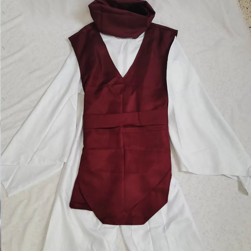 Anime Choso Cosplay Costume with Vest Neck Gaiter Belt White Elastic Pants Halloween Choso Kimono Outfits for Comic Con