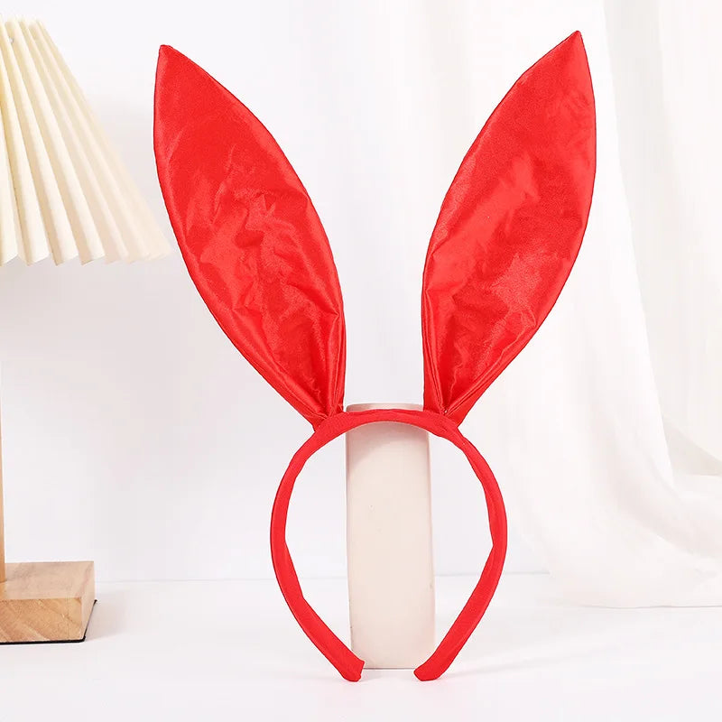 1pc sold color gingham rabbit ear headband in stock headband bunny girl hair clip Halloween rabbit headband