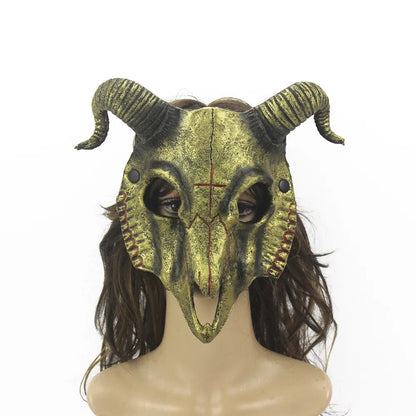 Goat Mask Halloween Role Play Party PU Material Animal Mask Personalized Halloween Festival Masquerade Costume Performance Props