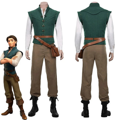 Flynn Rider Tangled Rapunzel Cosplay Costume Adult Carnival Uniform Halloween Anime Halloween Costumes