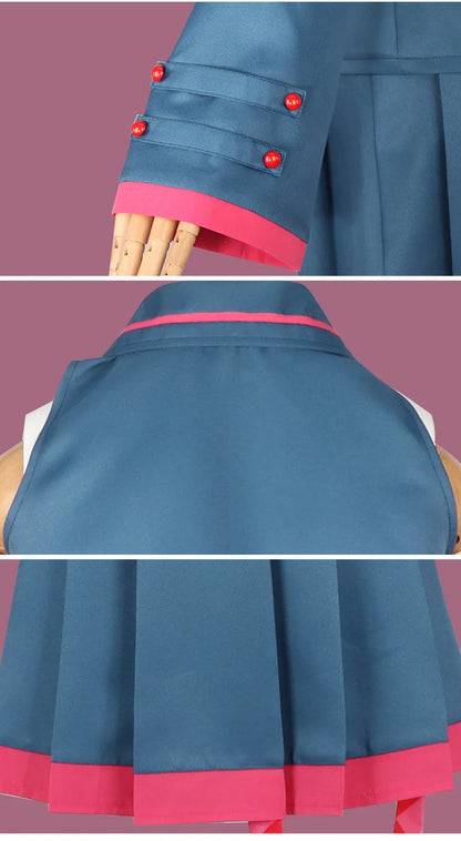 Anime In Stock Kasane Teto Blue Miku Cosplay Costume Wig Anime Mikuu UTAU Vtuber Halloween Carnival Party Women Performance Suit