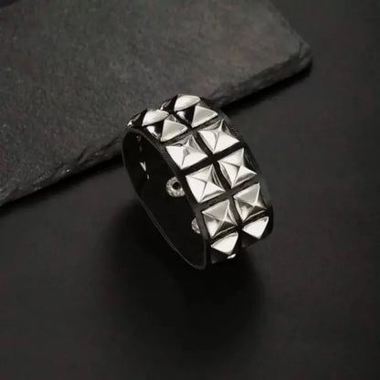 Fashionable Pu Leather Punk Style Rock Band With Personalized Motorcycle Leather Bracelet Suitable For Halloween Gifts