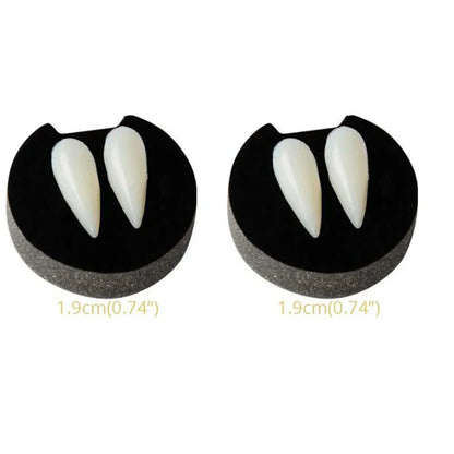 1-4Pcs Halloween Vampire Dentures Prop Halloween party Costume DIY Cosplay Props Decoration False Teeth With Dental Gum