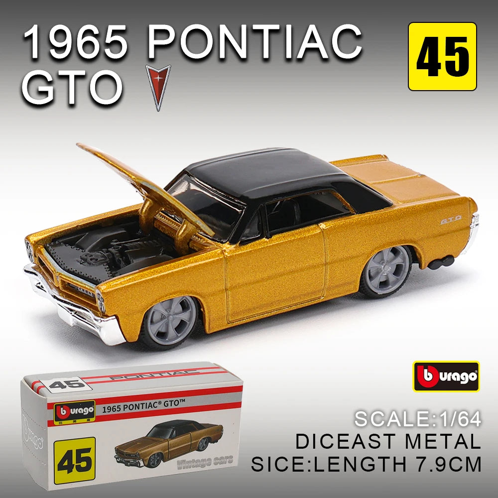 Bburago 1:64 golf Porsche 911 Shelby Raventon Mustang Lamborghini Collection Series Car Die Casting Model Gift Toy