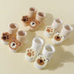 4 Pairs Baby Cute Cartoon Bear Socks, Baby Non-Slip Soft Cotton Socks Ankle Socks for 0-12 Month Newborn Toddler Boys and Girls