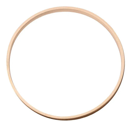 1Pcs Wooden Bamboo Floral Circle Hoop Macrame Hoop Wood Rings for Wedding Party Home DIY Flower Wreath Dream Catcher Frame Decor