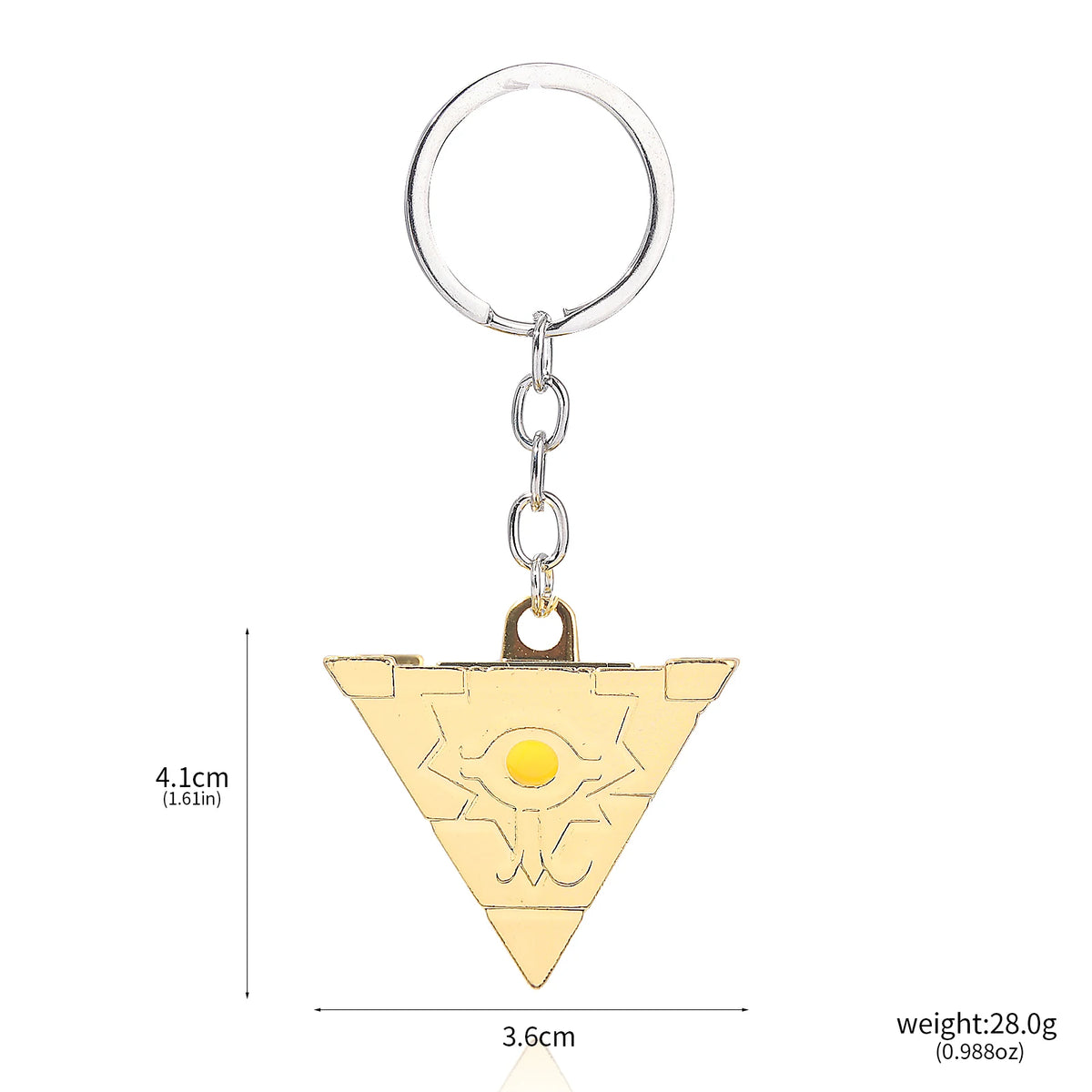 Anime Yu-Gi-Oh Keychain Yugi Muto Big Size 3D Millenium Puzzle Millennium Wheel Wisdom Pendant Keyring For Men Women Jewelry