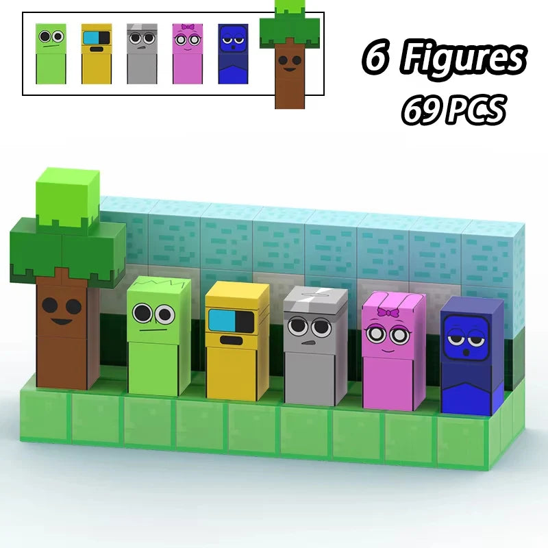 Magnetic Building Block Sprunki Magnet Cube Mine World Kid Gift Set for Boy Girl Children Age 3+ DIY Model STEM Sensory MusicToy